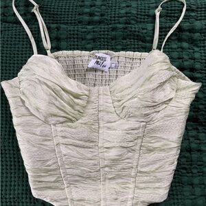 Princess Polly Cream Ruched Bustier Cami Top